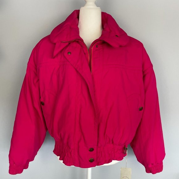 Bogner Goose Down Pink Ski Jacket, 12